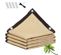 Bâche Transparente, Couverture de Chantier, Filet Pare-Soleil résistant à 90% avec œillets et Corde d'attache - Couverture Serre légère, terrasse, abri d'auto(26.2x65.6FT)