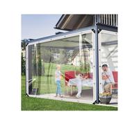 Bâche Transparente d'extérieur, Bâche PVC 420 g/m² avec Oeillets Améliorée et épaissie pour la Protection des Plantes,Mobilier de Jardin,Balcons, 2x1m