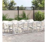 Bâche Transparente en polyéthylène 3x6 m avec œillets renforcés, Couverture résistante et pour Protection extérieur et intérieur, Toile Lourde et épaisse pour Jardin, Serre, Chantier