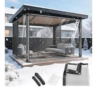 Bâche transparente en PVC imperméable et résistante | Plusieurs tailles : camping, jardin, tonnelle, protection de toit extérieur.(Clear Tarpaulin 1x3 meters)