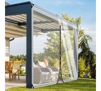 Bâche Transparente Exterieur avec Oeillets, Bache PVC Personnalisée Robuste avec Une Fermeture éclair, Taille/Couleur/épaisseur/en Option, Jardins/Terrasses/Balcons/Serres. (0.5mm-2.4m-3m)