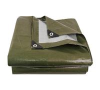 Bache Transparente Exterieur, Imperméable avec Sangles Renforcées Multi-usages en Toile Plastique Bâche pour Toit, Camping, Piscine Résistante Aux Déchirures(Green,200x200cm/6.5x6.5FT)