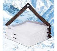Bâche Transparente Extérieure 2.5 x 6 m Couverture Transparente Imperméable, 95% UV, Anti-Déchirure Filet d'ombrage Filet Protection Solaire pour Jardin Terrasse, Blanc