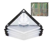 Bâche Transparente Haute Résistance,Housse Résistante Imperméable | Couvercle Transparent pour Enceinte,pour L'Extérieur, La Terrasse, La Véranda, Le Jardin, La Serre, L'Enclos, L'Abri, Le Poulailler