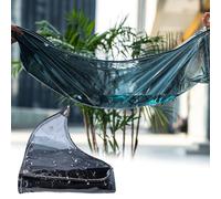 Bâche Transparente Imperméable,400g/㎡ Bâche en PVC Travaux Lourds,Bâche en Plastique Résistante Aux Intempéries De 0,35mm,Toile De Pluie Transparente Pliable,Personnalisab,LxH-1.4x1.7m/4.6x5.6ft