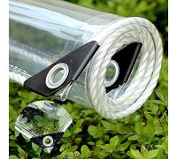 Bâche Transparente Imperméable,500g/㎡-Résistant à la Déchirure Bâche de Protection Étanche,Couverture De Feuille De Toit De Terrasse De Pergola en PVC Durable,pour Jardin Terrasse Serre(2.1 m x 2.3 m)