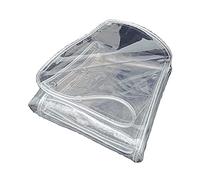 Bâche Transparente Imperméable avec ?illets,Bâche en Plastique PVC,Bâche de Protection,pour Mobilier de Jardin,Piscine,Voiture,Camion,Bâche de Protection Imperméable et Résistante (80x120cm)