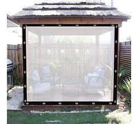 Bâche Transparente Imperméable avec Œillets Bâche en Plastique Rideaux Imperméables PVC de Transparente pour Jardins，Terrasses,Balcons,Pergola (Color : Transparent, Size : 4mx4m)