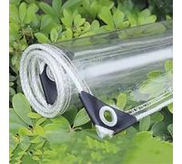Bâche Transparente Imperméable, Bâche en Plastique avec œIllets, Rideaux Imperméables Exterieur Couverture pour Jardins Terrasses Balcons Pergola (Couleur : Clair, Taille : 2x3m/6.5x9.8ft)