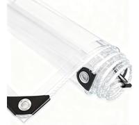 Bâche Transparente Imperméable, Bâche en Vinyle Transparent avec Corde Tressée, Bâches Imperméables Transparentes Robustes, Transparentes, Durables Et Résistantes Aux Intem(Size:1.5x4m(4.92x13.12ft))