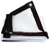 Bâche Transparente Imperméable, Bâche Transparente en Plastique PVC 160 G/m² avec œillets, Bâche D'extérieur Durable Et Résistante Aux Déchirures pour Meubles De Jardin, 5x6m