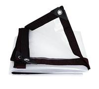 Bâche Transparente Imperméable, Bâche Transparente en Plastique PVC 160 G/m² avec œillets, Bâche D'extérieur Durable Et Résistante Aux Déchirures pour Meubles De Jardin, 2x2m