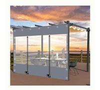 Bâche transparente imperméable et résistante aux déchirures avec fermeture éclair - Bâche en vinyle transparent pour abri d'auto, tonnelle, grange, abri de jardin - Protection robuste de 2 x 2 m
