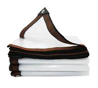 Bâche transparente imperméable et résistante avec œillets, 3,5 x 5 m, en PVC, bâche épaisse pour jardin, terrasse, pelouse, plantes, serre ou grange