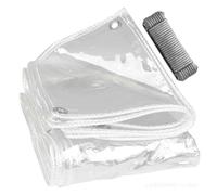 Bâche transparente imperméable pour gazebo,Rideau de Pluie Clair pour extérieur,Bâche en plastique pvc très résistante avec œillets,Pour Pergola Patio Porche Balcon Dépôt,1.6x2.5m/5.2*8.2ft-A