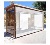 Bâche transparente imperméable pour tonnelle - 6 x 6 m - Couverture transparente pour plantes, patio, rgola, porche, serre, protection extérieure robuste