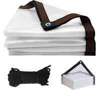 Bâche Transparente Imperméable, Rideaux En Vinyle Transparent Résistant Pour Extérieur (0,13 Mm), Panneaux De Fermeture De Véranda Avec Œillets Et Corde Pour Mobilier D'hiver Clear,3 * 5m