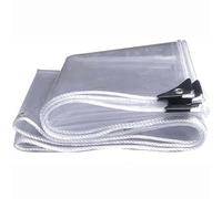 Bâche transparente imperméable très résistante avec œillets et bords renforcés, parfaite pour une utilisation en extérieur, idéale pour le jardin, la voiture, la terrasse et la protection contre les