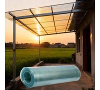 Bâche Transparente Isolante et Imperméable Toiture Anti UV et Anti Pluie pour Extérieur, Serres, Jardin, Panneau Remplacement Jardin(0.6x10m/1.97x32.8ft)