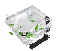 Bâche Transparente pour L'Extérieur 150 x 245 cm Protection Contre Le Vent Bache de Protection Exterieur Voiture Anti Déchirure pour Terrasse, Balcon, Jardin, Couleur Transparente