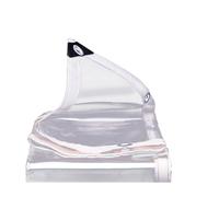 Bâche Transparente pour l'extérieur, 300g/m² PVC Bâche Transparente Protection Contre la Pluie pour balcons Ouverts, abris extérieurs, abris de Voiture, etc.(White,2.5mx5m)