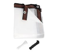 Bâche transparente pour poulailler - Housse imperméable et résistante à la neige, bords renforcés, bâche imperméable transparente, pour le jardinage, le toit, la pièce et