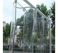 Bâche Transparente, Résistant À La Pluie Et À La Poussière Bache Imperméable à l'eau et aux UV,Couverture de Anti-poussière en Plastique, 0.3mm, pour mobilier de Jardin, Piscine, Voiture