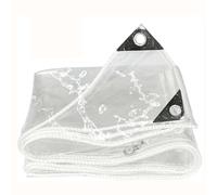 Bâche Transparente Robuste 1,5 x 3 m, imperméable, en PVC 14 mil avec Bords renforcés et œillets, idéale pour la Protection des serres, terrasses et Jardins.