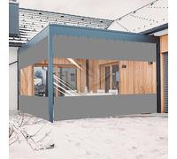 Bâche transparente robuste avec œillets, imperméable, 0,45 mm d'épaisseur, personnalisable, 4 x 5 m, 450 g/m², parfaite pour pergola extérieure, tonnelle