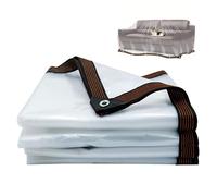 Bâche transparente ultra-résistante 0,12 mm - Rideaux de pluie transparents pour la protection des plantes, résistants au vent et à l'eau, idéaux pour le camping, les abris de voiture et les