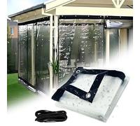 Bâche Transparente Ultra-résistante et imperméable de 3,35 m x 4,27 m (11 x 14 pi) en Vinyle Transparent - Anti-vieillissement - Ultra-résistante et imperméable - Bâche en PVC Transparent po