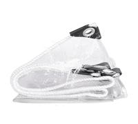 Bache Transparentes 585 x 700 cm Bâche avec Œillets - Anti UV - Toile de Protection Bâche en PE Renforcée avec Corde, Auvent Pliable pour Extérieur Meubles de Jardin Tente, Transparent