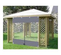 Bâche Transparents Rideaux Extérieur,panneaux Latéraux Gazebo Clairs Avec Bâche Pvc Et Fermeture Éclair,rideaux De Bâche Imperméables Pour Pergola Porche,couverture De Bâche,LxH-1.8x2.2m/5.9*7.2ft