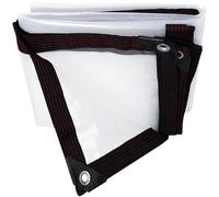 Bâche Universelle 200 x 660 cm Bâche Armée Transparente 80 G M², Indéchirable, sur Mesure avec Corde pour Meubles de Jardin, Piscine, B