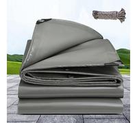 Bâche Universelle, Bâche Imperméable 1.5 x 2 m Ultra Résistante 500 G/M², Étanche, Peut Être Personnalisé Couverture Universelle Contre La Pluie Camion, Meuble de Jardin, Bois, Gris