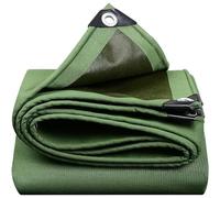 Bâche verte 600 g/m² - 1 x 2 m, 1,5 x 2 m, 2 x 3 x 4 m, 3 x 6 m, 5 x 6 m - Bâche en toile robuste avec œillets pour extérieur, camping, voiture, meubles, sol, housse multifonction (3 x 6 m)