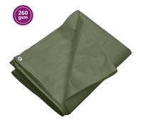 Bâche - vidaXL - 4x4 m - PEHD - Vert - 260 g/m²