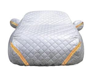 Bache Voiture Anti Grêle Epaisse Compatible avec Renault 4 E-Tech 2025-2026, Housse Voiture Exterieur Anti-Grêle Housse Garage Complète avec Fermeture Éclair