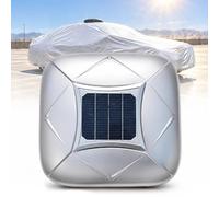 Bâche Voiture Automatique, Housse de Protection Voiture Silver-3XXL | Charge Solaire, Format Replié Compact, Câble Antivol, Bandes Réfléchissantes, pour Garage, Allée, Parking en Plein Air