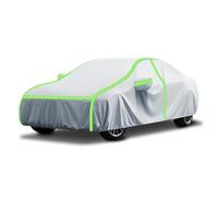 Bache Voiture Coupe-Vent pour Mercedes-Benz E-Class Saloon E220d, Housse De Protection Complète Exterieur De La Neige, De La Pluie, des Rayures du Soleil Et De La Peinture(Silver)