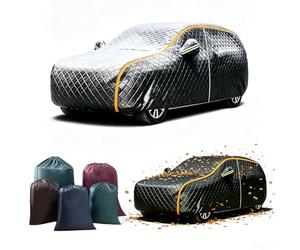 Bache Voiture Exterieur Anti Grele pour Alfa Romeo Giulia,Housse De Protection Voiture Coton Imperméable Toutes Saisons,Résistant à la Grêle,aux Rayures et aux UV