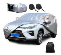 Bâche Voiture Extérieur Anti Grêle pour Citroen Grand C4 Picasso 2006-2013 avec Fermeture éclair de Porte latérale丨Housse de Voiture Protection Intérieure Extérieure Tout Temps sf34