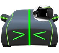 Bâche Voiture Extérieur Hiver pour Toyota Proace City, Bache Voiture Étanche Anti Grele，Housse Voiture Respirante，Résistant Aux Rayons UV, Aux Rayures(Black Green)