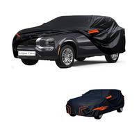 Bache Voiture Exterieur imperméable Compatible avec Mitsubishi Eclipse Cross 2017-2025,résistante à la Neige, à la Pluie et au Vent,Toutes Les Saisons bache Voiture (Black Orange)