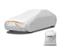 Bache Voiture Exterieur Ohuhu, Imperméable Résistant aux Rayures Protection UV, Housse de Protection avec Bandes Réfléchissantes, pour Berline 485-510 cm
