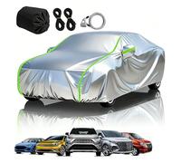 Bache Voiture Exterieur pour Audi A4 (B9) Avant (2020-2026) Housse Protection Voiture Custom ImperméAble All Weather Anti-UV Sun Snow Dust, Spécialement pour Les berlines Argent-L