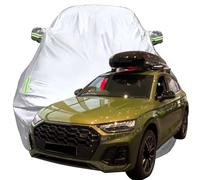 Bache Voiture Extérieur pour Audi Q5 S Line 40 TDI Quattro, Bâche Voiture Imperméable Tous Temps Protection Respirante Housse de Protection,Silver-Plus-Cotton