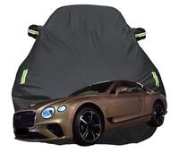 Bache Voiture Extérieur pour Bentley Continental GT, Protection Solaire Housse de Voiture Extérieur Imperméable À l'eau,Contre Soleil Poussière,Rayures,Black-Plus-Cotton