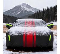 Bâche Voiture Extérieure pour Porsche 911 Carrera S/T 992 II (2025) Housse de Protection Auto Toutes Saisons Imperméable Anti-UV Anti-Poussière Pluie Rayures Doublure en Coton,Noir et Rouge