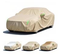 Bache Voiture Hiver pour Audi R8 Spyder 2019-2025,Bâche de Protection pour Voiture Imperméable à la poussière et aux Rayures,avec Fermeture éclair et réflecteurs,Beige